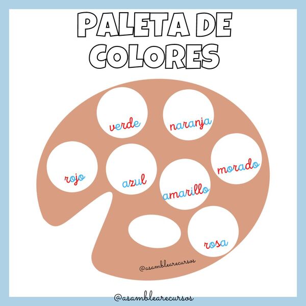 Recurso paleta de colores
